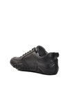 Black Genuine Leather Mens Casual Shoes 325-SM