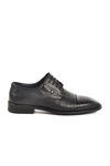 Black Genuine Leather Mens Classic Shoes 1612200 M