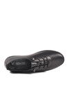 Black Genuine Leather Anatomic Womens Casual Shoes 7230 Z