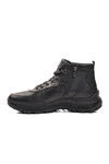 Black Genuine Leather Orthopedic Mens Boots 6239 M