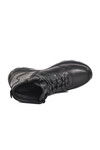 Black Genuine Leather Orthopedic Mens Boots 6239 M
