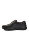 Black Genuine Leather Orthopedic Mens Casual Shoes 28612 M