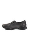 Black Genuine Leather Anatomic Womens Casual Shoes 9403 Z