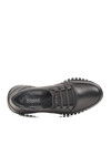 Black Genuine Leather Anatomic Womens Casual Shoes 9403 Z