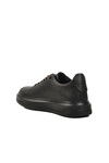 WIDE MOLD Black Rubber Laced Mens Casual Shoes 404 M