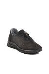 Black Nubuck Genuine Leather Mens Casual Shoes 43255-1 M