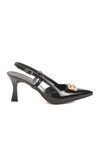 Black Patent Leather High Heel Womens Evening Shoes PC-54663 Z