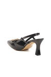 Black Patent Leather High Heel Womens Evening Shoes PC-54663 Z