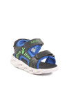 Black Saks Velcro Lighted Boys Sports Sandals 018125 P