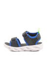 Blue Velcro Lighted Boys Sports Sandals 018127 P