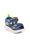 Blue Velcro Lighted Boys Sports Sandals 018127 P
