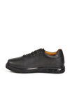 Black Yellow Orthopedic Gel Sole Genuine Leather Mens Casual Shoes 820 M