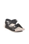 Siyah Cırtlı Hafif Kız Çocuk Sandalet BN-1419 F