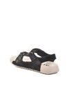 Siyah Cırtlı Hafif Kız Çocuk Sandalet BN-1419 F