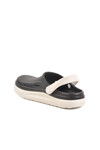 Black Lightweight Eva Mens Sabo Slippers Cat M