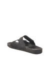 Black Velcro Large Size Mens Slippers PC-7039 M