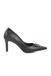 Black Thin Heeled Womens Evening Shoes PC-54506 Z