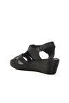 Black Heeled Womens Sandals 673572 Z