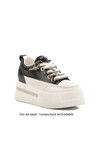 Black High Sole Womens Sneaker 25Y492 Z NARROW MOLD