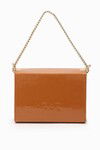 Tan Patent Leather Womens Shoulder Bag 930106