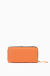 Orange Textile Womens Wallet 920004