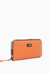 Orange Textile Womens Wallet 920004
