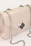 Mink Patent Leather Womens Shoulder Bag 930076