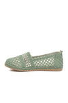 Green Knitted Sweater Womens Ballerinas PC-54570 Z