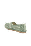 Green Knitted Sweater Womens Ballerinas PC-54570 Z