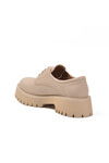 Bej Cilt Kalın Taban Kadın Casual Ayakkabı 572451 Z