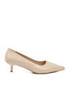 Beige Skin Light Womens Thin Low Heel Shoes 458343 Z