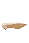 Beige Skin Light Womens Thin Low Heel Shoes 458343 Z