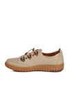Beige Genuine Leather Orthopedic Womens Casual Shoes 401 Z