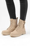 Bej İçi Polarlı Kaymaz Taban Kadın Bot 24030 Z