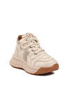 Bej İçi Kürklü Soğuğa Dirençli Kaymaz Bağcıklı Kadın Bot 25K316 Z