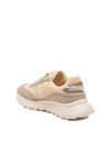 Beige Laced Lightweight Flexible Womens Sneakers Roni G