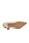 Beige Thin Long Womens High Heel Evening Shoes 665127 Z