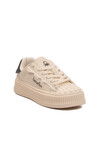 Bej Bağcıklı Unisex Spor Ayakkabı BNI-12152 G
