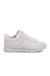 White Laced Lightweight Flexible Unisex Sneakers Elraen G