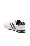 White Navy Blue Large Size Skin Mens Sneakers Omega Int M