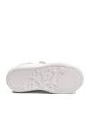 White Glittery Velcro Light Flexible Girls Sports Shoes 2540-26K P