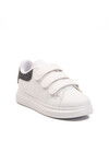 White Black Velcro Lightweight Boys Sports Shoes 2480-26K F