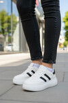 White Black High Sole Lace-Up Unisex Sneaker DVS-01 Z