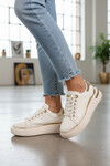 White Lace-Up Lightweight Womens Sneaker Lady 029 Z