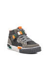Grey Velcro Ankle Boys Sneakers North F