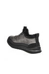 Gri Lastik Bağcıklı Erkek Sneaker 25K582 M