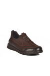 Brown Nubuck Genuine Leather Womens Casual Shoes 2250906K Z