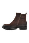 Brown Nubuck Genuine Leather Womens Boots 1852533K Z