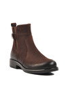 Brown Nubuck Genuine Leather Womens Boots 1852533K Z
