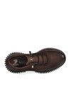 Brown Nubuck Genuine Leather Womens Casual Shoes 25405003K Z